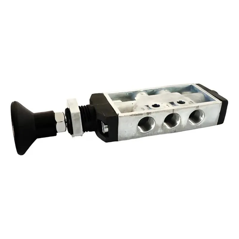 Válvula Pneumática 5/2 Vias - Botão / Trava - Rosca 1/8