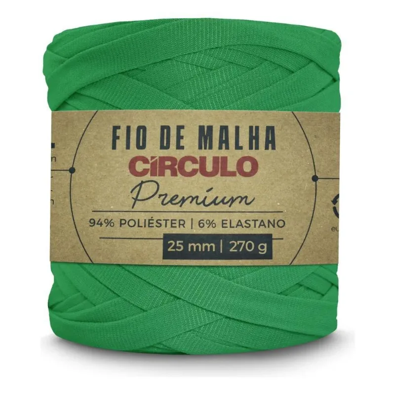 Fio De Malha Premium Circulo 25mm 140m Croc Verde Bandeira