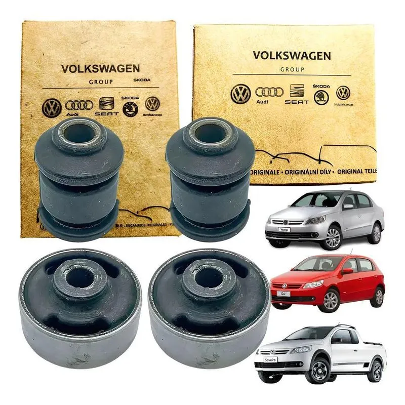 Kit 4 Bucha Bandeja Balança Dianteira Vw Gol Voyage G5 G6 G7