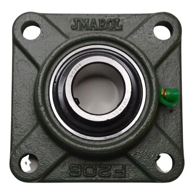 Mancal Quadrado Flange + Rolamento Ucf204 Ucf 204 Eixo 20mm