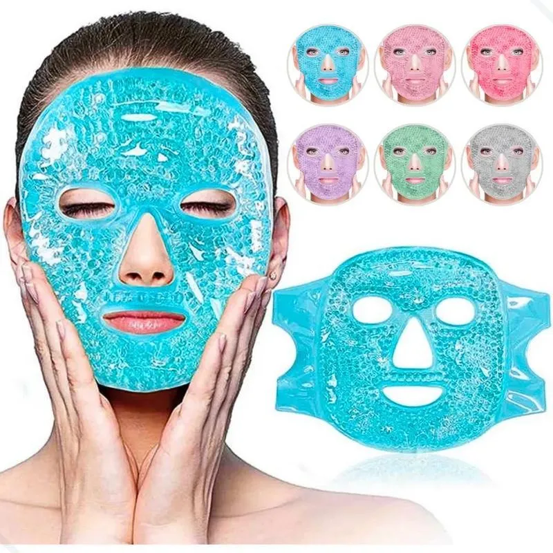 5x Máscara Facial Térmica Relaxante Alívio Enxaqueca