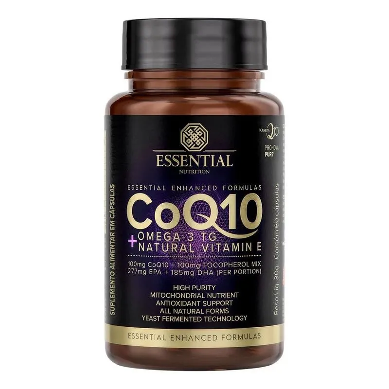 2x Coq10 + Omega 3 Tg + Vitamina E - Essential Nutrition