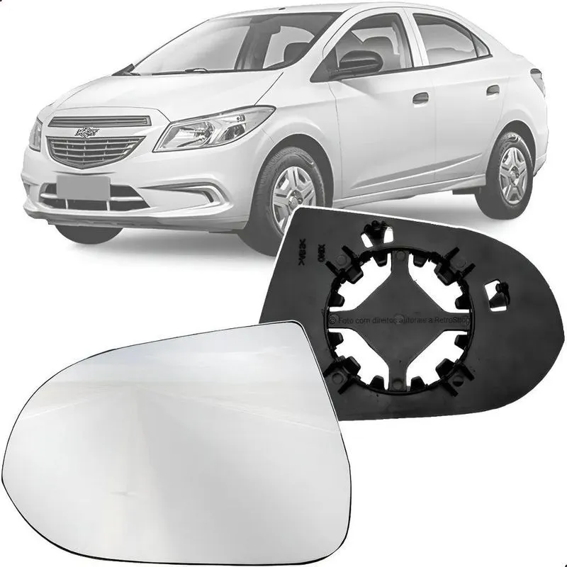 Lente Vidro Base Espelho Retrovisor Onix Prisma 2013 A 2020