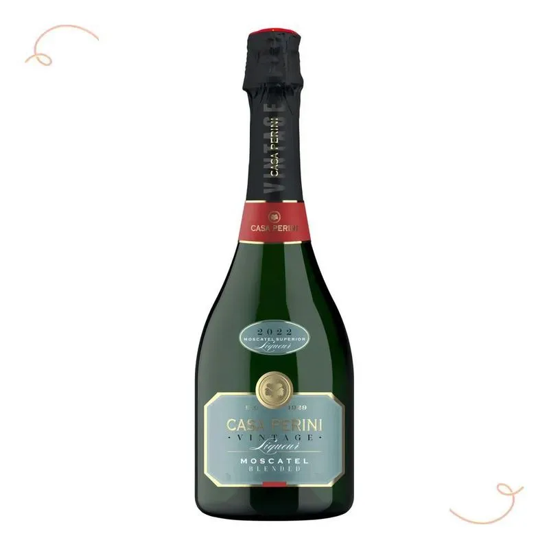 5x Espumante Liqueur Moscatel 750ml - Casa Perini Vintage
