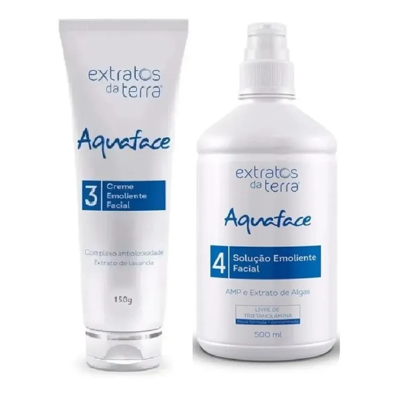 Creme Emoliente + Solução Emoliente Aquaface