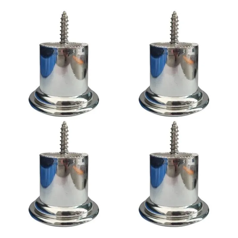 2x Pé Pra Sofá 4,5 Cm De Altura (kit Com 4)