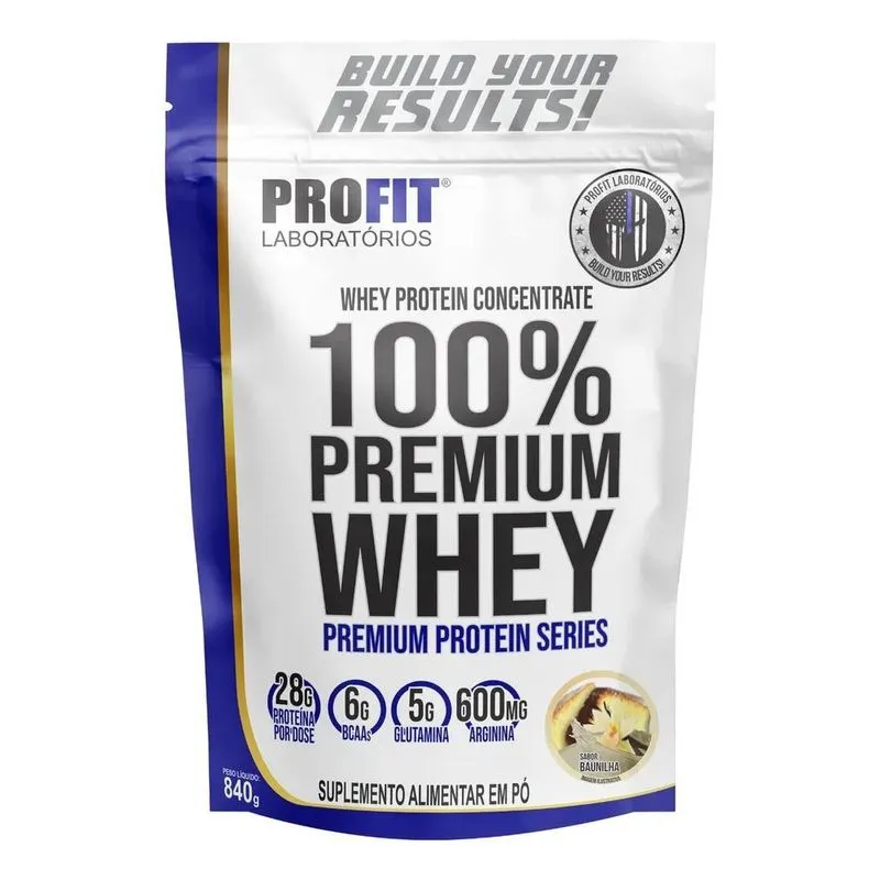 10x Whey Protein 100% Concentrado Premium 840g Profit Sabor