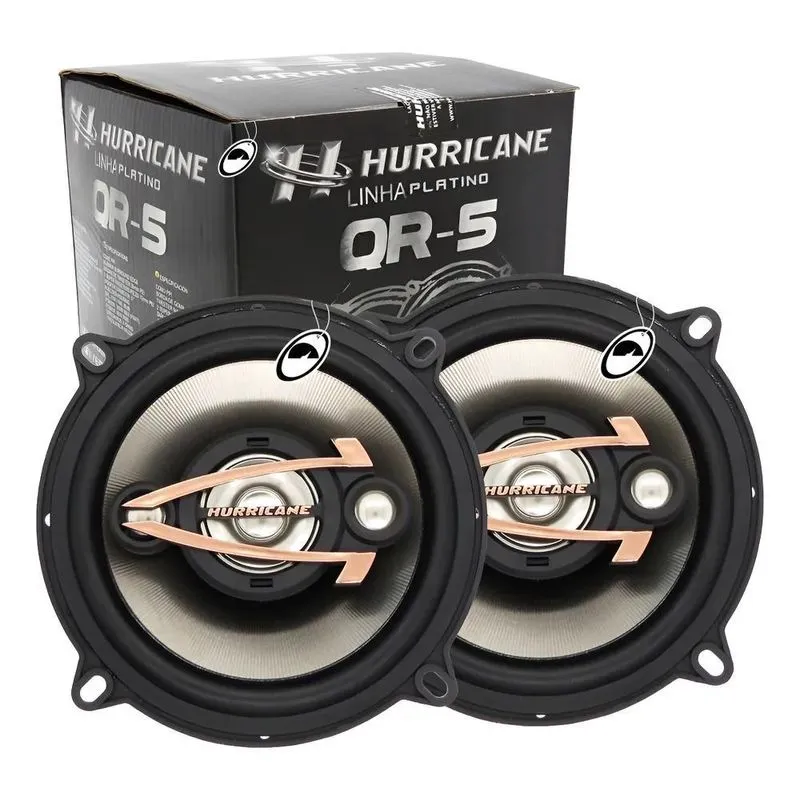Par Alto Falante Hurricane Quadriaxia 5 Polegada Qr5 160wrms