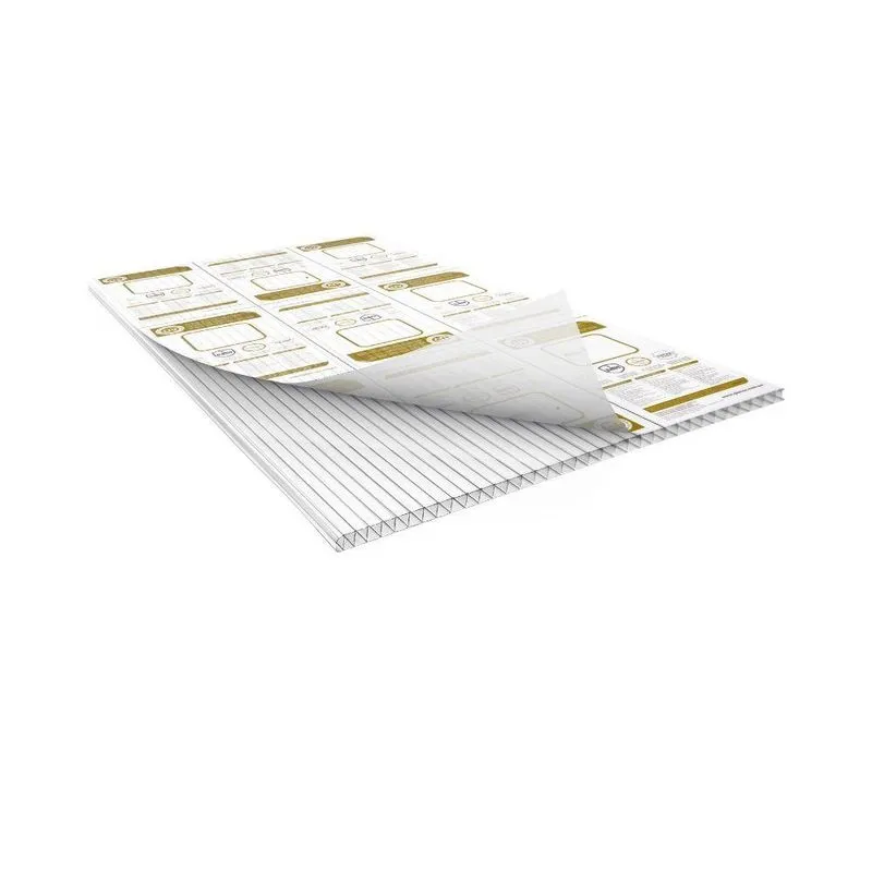 Chapa De Policarbonato Alveolar Cristal 4mm - 2,10m X 3,00m - Smart Cristal: 80% De Transmissão De Luz