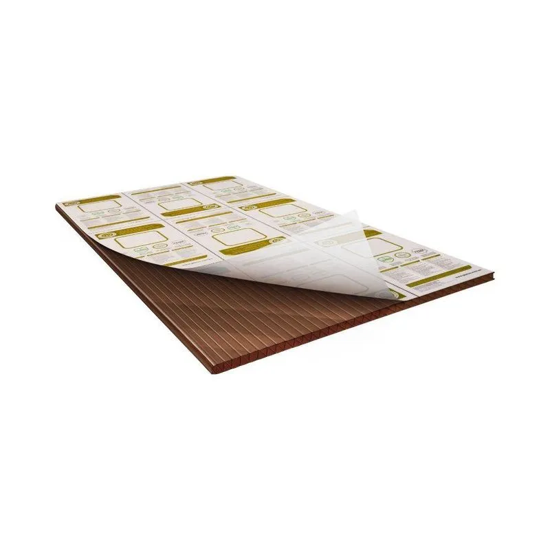 Chapa De Policarbonato Alveolar Smart 4mm 2,10m X 4,00m 35% Transmissão Luz Rm Policarbonatos