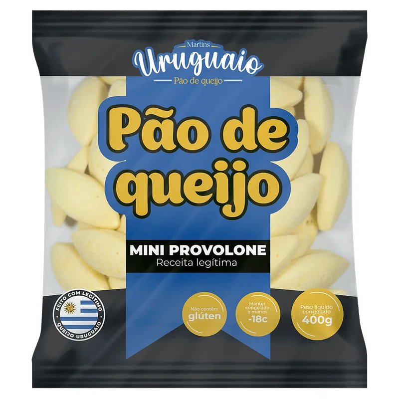 Pão de Queijo Martins Uruguaio Mini Provolone 400g