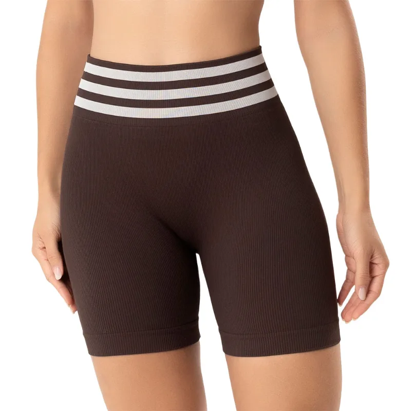 Bermuda Fitness Sem Costura Café - DelRio