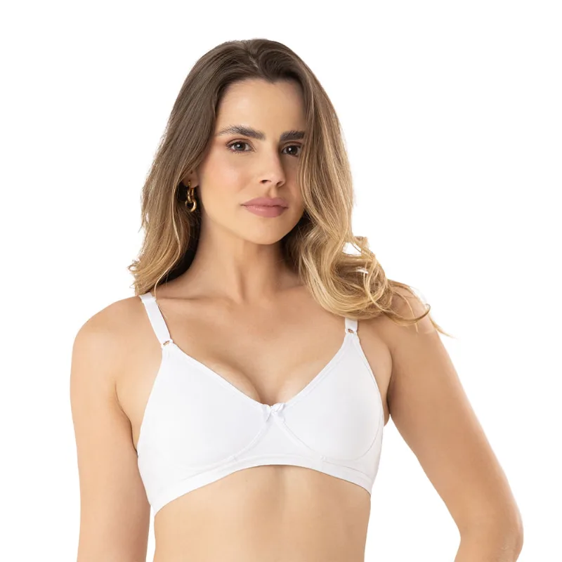Soutien Moldado em Cotton e Lycra Branco - DelRio
