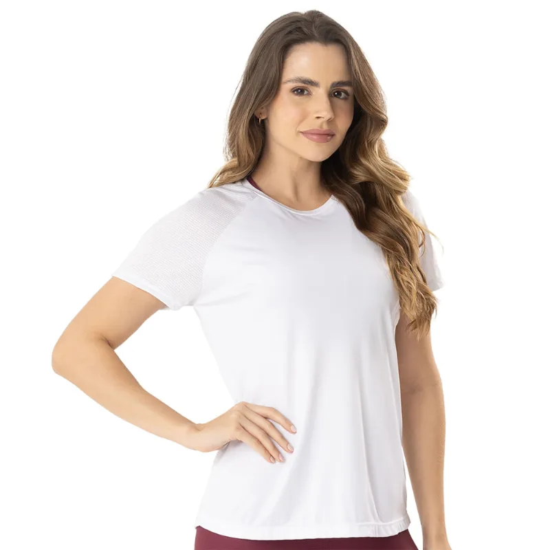 T-Shirt Em Tecido Basic Fit Neo Fresh Branco