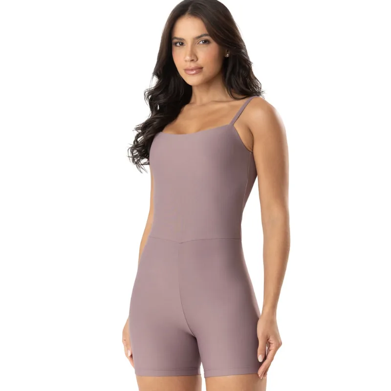 Macaquinho Fitness Em Diva Fit New Nude