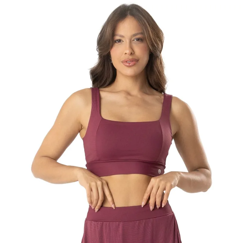 Top Fitness Geometric e Diva Fit Merlot