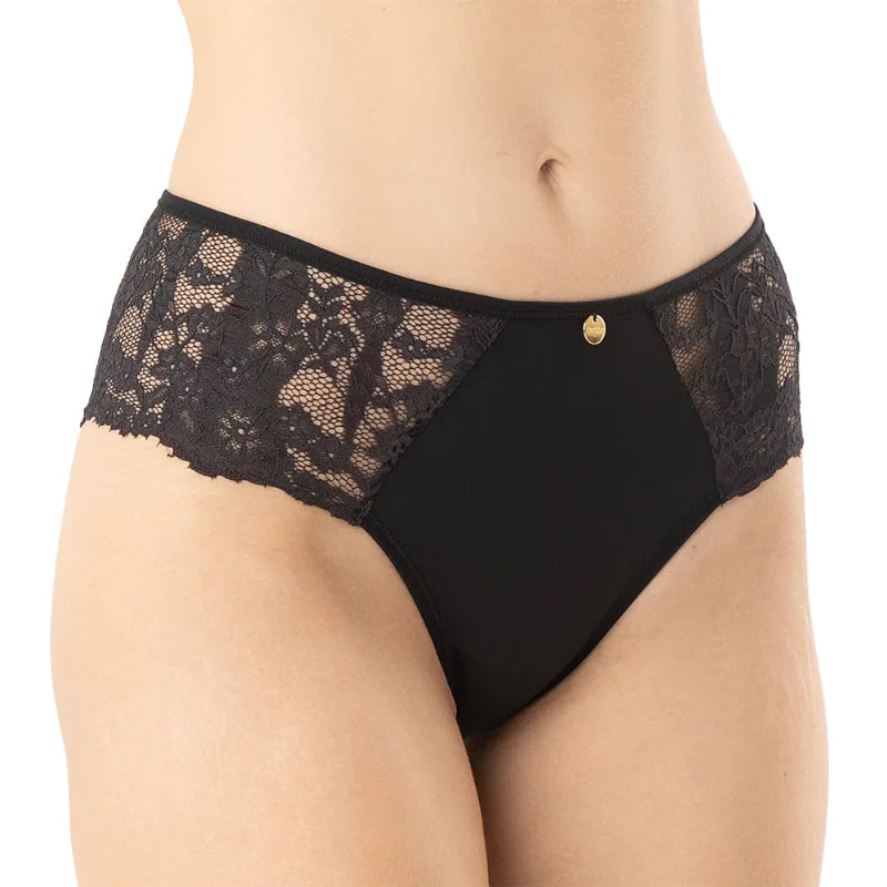 Calcinha em Sensitive e Renda Kiara Preto