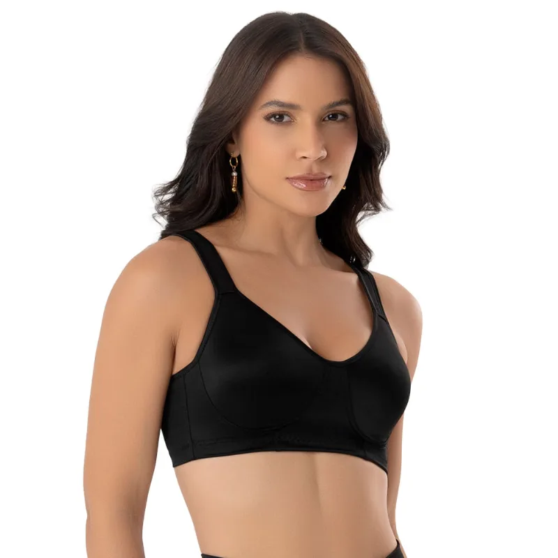 Soutien com Bojo Duplo Moldado em Satinete Preto