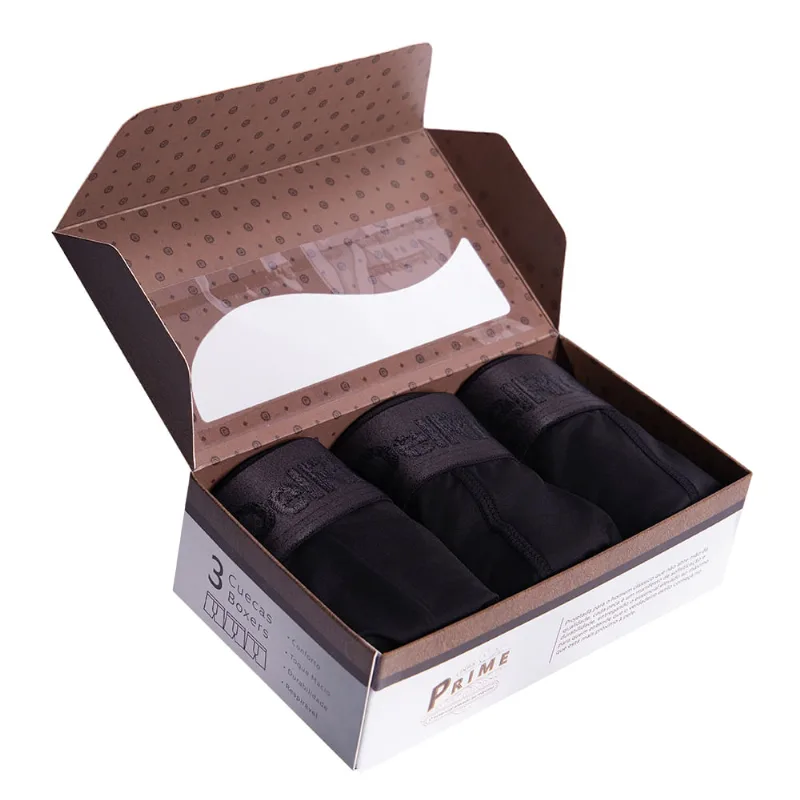Kit 3 Cuecas Boxer Sensiitive com Elastico Acetinado-G