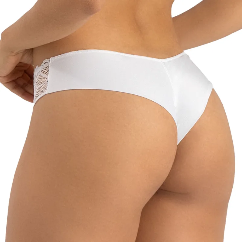 Calcinha Fio Dental Rendada Lace Dream Branco-P