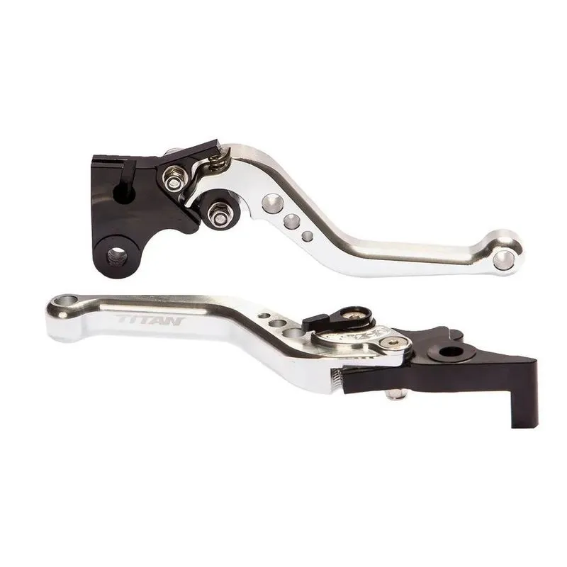 Manete Esportivo Cg150 Cg160 Titan Gravado A L Prata