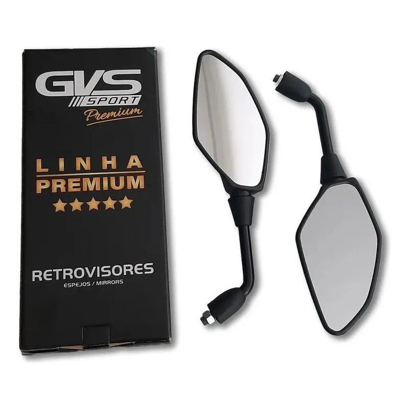 Retrovisor Gvs Moto Mt 03 07 09 Fixo Para Yamaha Convexa