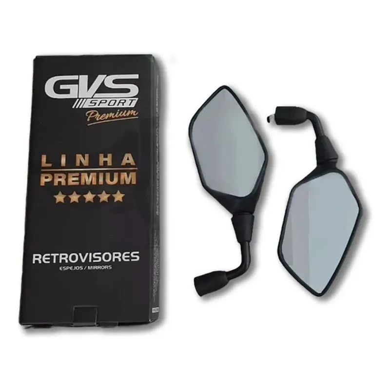 Retrovisor Gvs Xre 300 Rebaixado 90 Honda Lente Convexa
