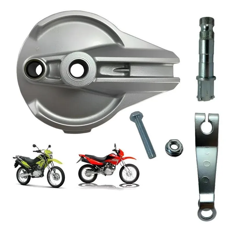 Espelho + Braço Freio Cubo Traseiro Honda Nxr Bros 125 150