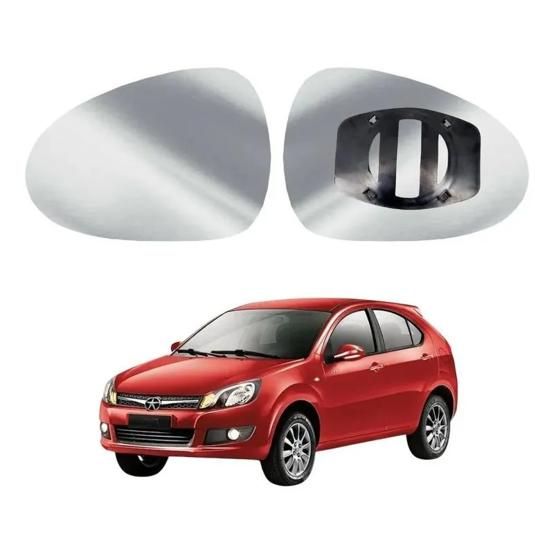 Lente Espelho Retrovisor Jac J3 Lado Esquerdo Com Base 11/17