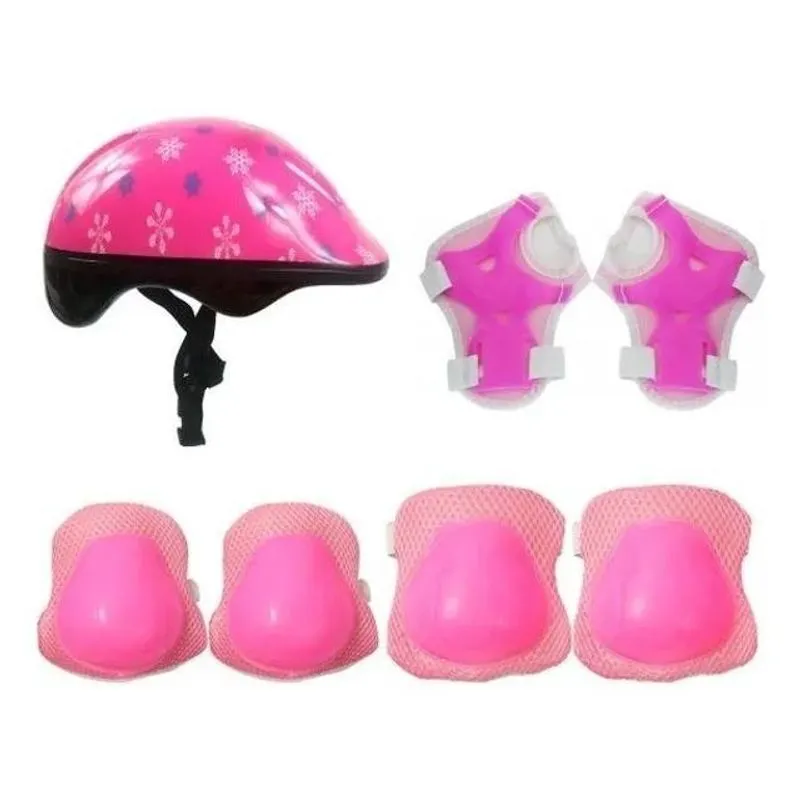 5x Kit De Proteçao Infantil Capacete Joelheira Dm Toys Dmr54