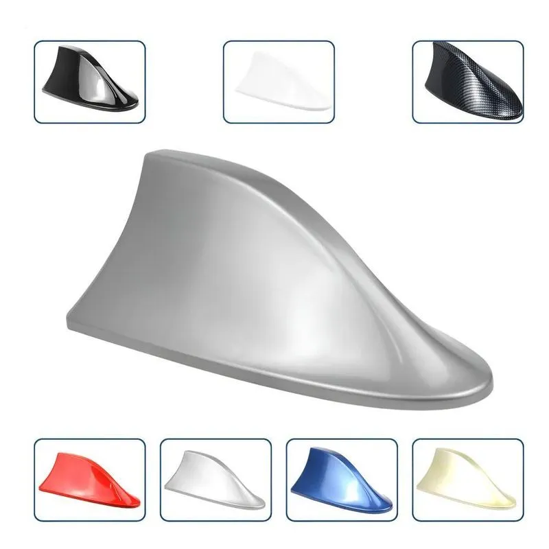 Antena Automotiva Carro Teto S Shark Barbatana Tubarão Cinza
