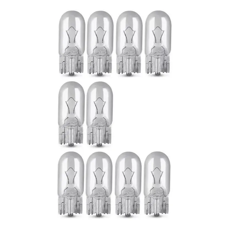 Kit 100 Lâmpada Lanterna Carro T10 2825 (Camarão Média) 5w