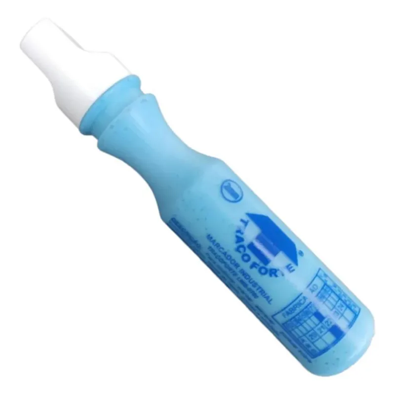 2x Marcador Industrial 60ml 3mm Azul Traço Forte Baden
