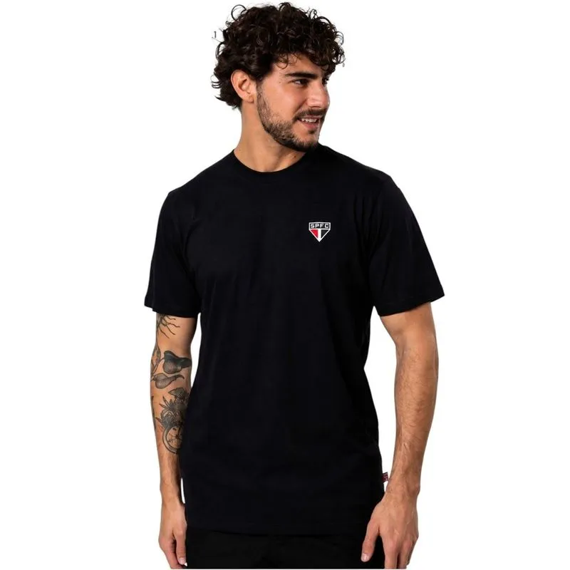 Camiseta Masculina São Paulo Surf Center Algodão Clássica G / Preto