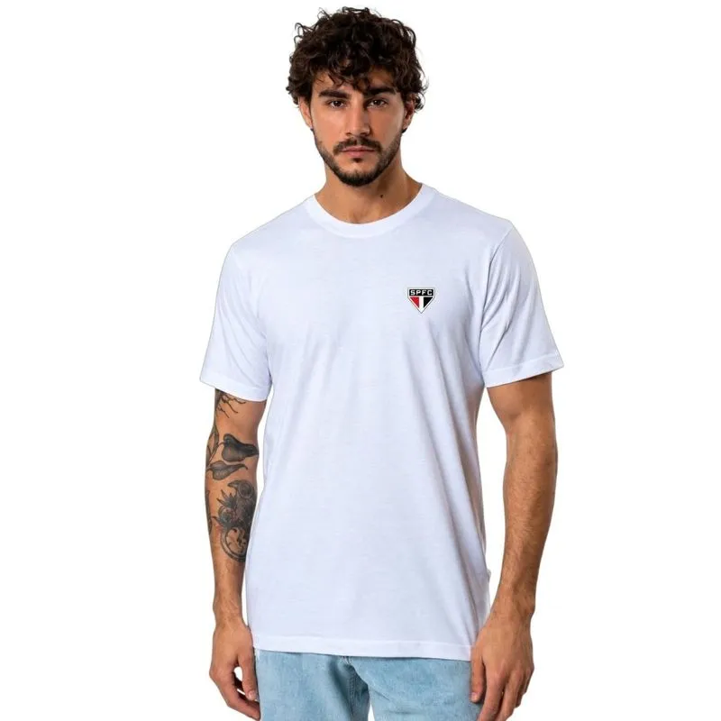 Camiseta Masculina São Paulo Surf Center Algodão Clássica G / Branco
