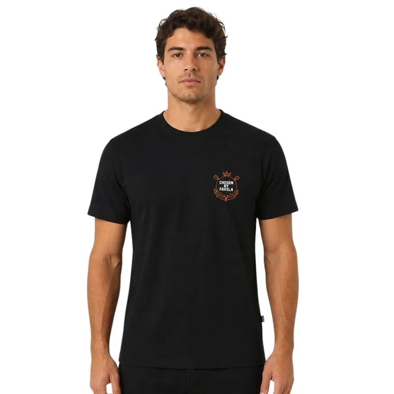 Camiseta Masculina Classica Corinthians Memphis Surf Center M / Preto