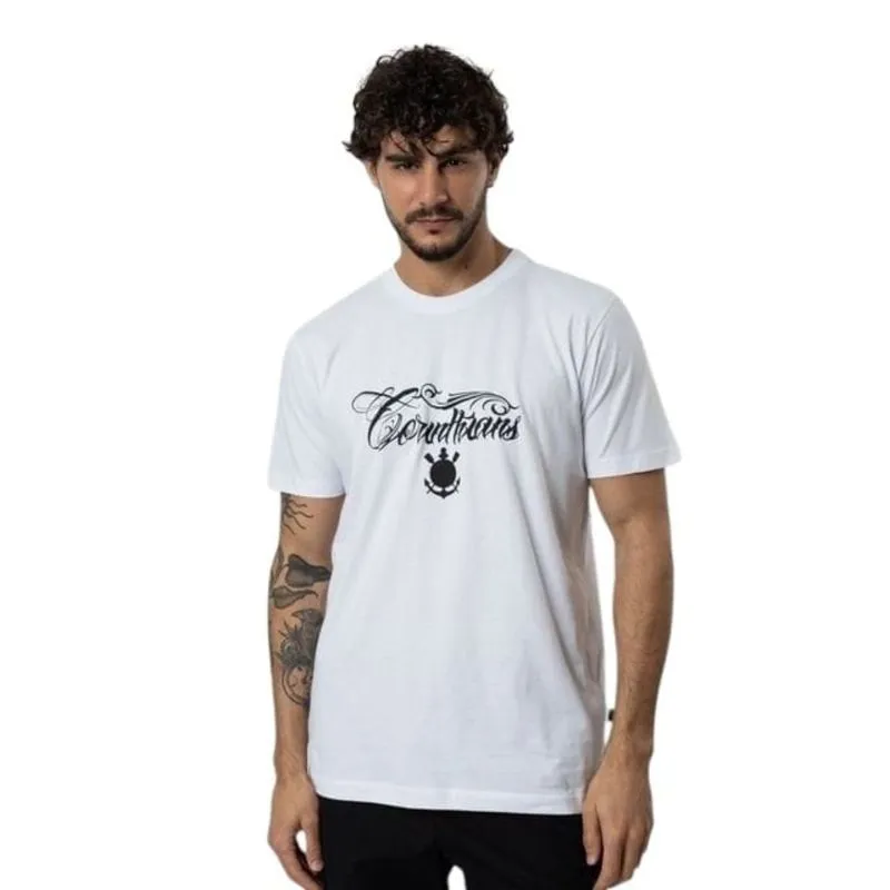 Camiseta Corinthians Masculina Proteção Gloriosa Surf Center P / Branco