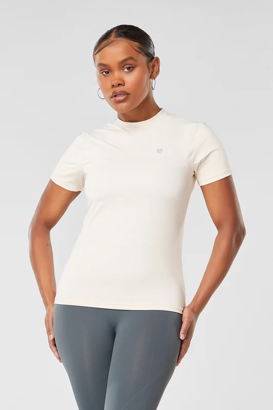 Camiseta Feminina Dry Fit Athleisure - Areia Areia / G