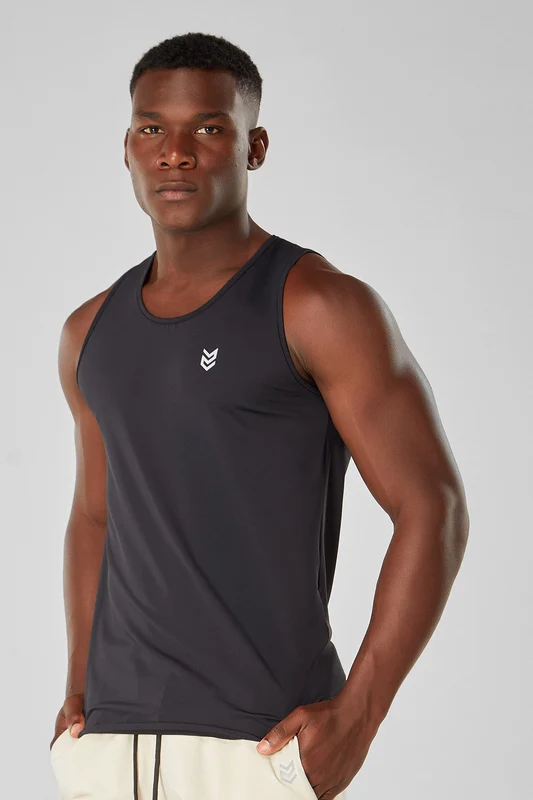 Regata Fitness Dry Fit - Preto Preto / P