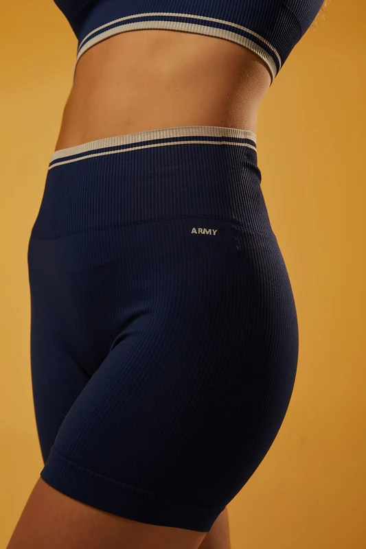 Short Seamless Rib Contour Line - Marinho G / Marinho