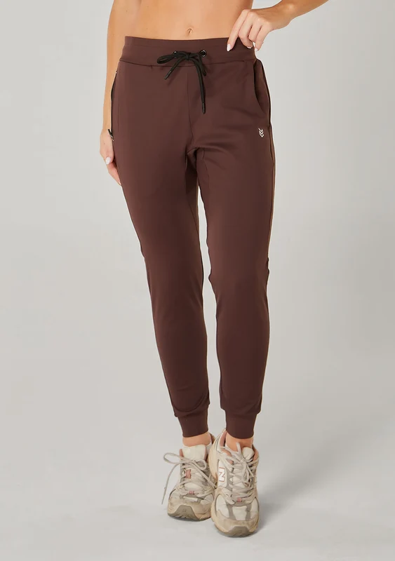 Calça Slim Athleisure Feminino - Brown M / Brown