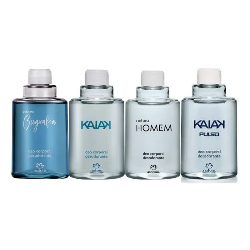 3x Natura Refil Desodorante Corporal Masculino Kit 04 Unidad