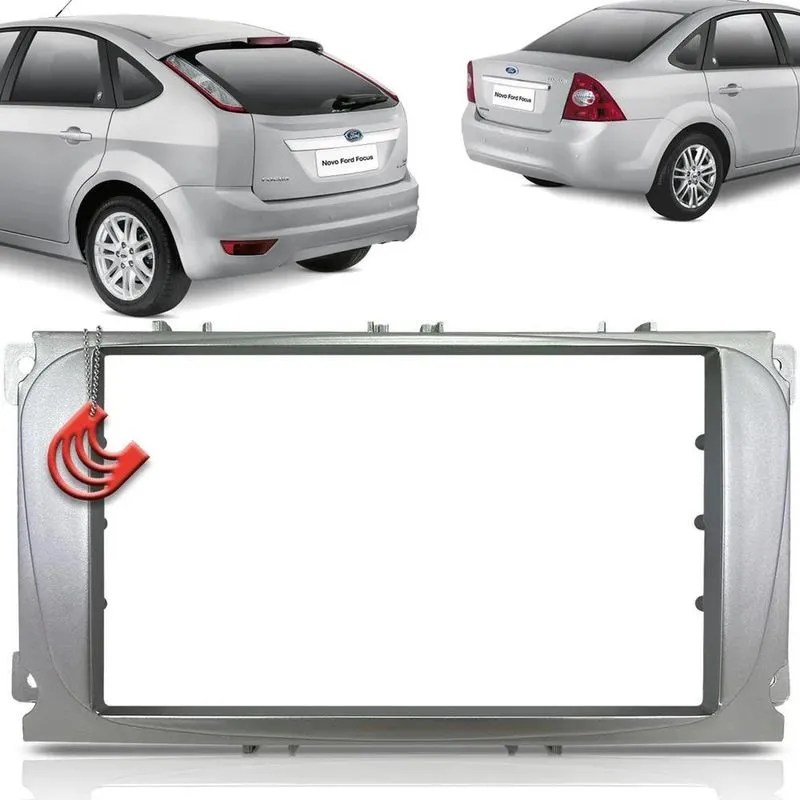 Moldura De Painel 2 Din Multimidia Dvd Mp5 Ford Focus 2009 2