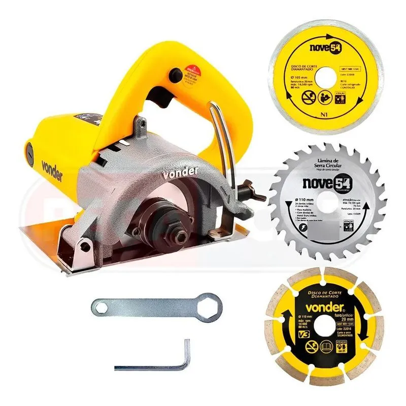 Kit Serra Mármore Vonder Tipo Markita Concreto + Dis 220v