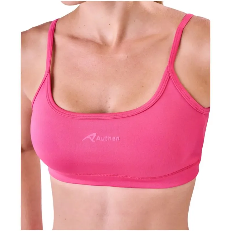 Top Authen Essential Run Trot Ajustável Reto G / Rosa