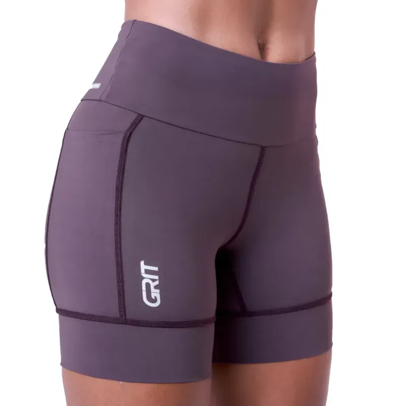 Bermuda Authen Grit Bossa 3 Bolsos Roxa Feminina PP