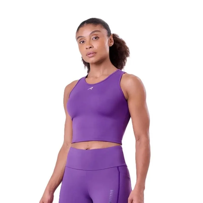 Regata Feminina Cropped Authen Signature Samba P / roxo