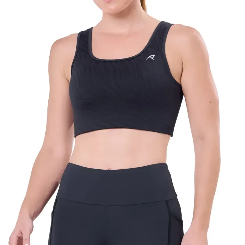 Top Feminino Linha Luxe Authen Preto PP