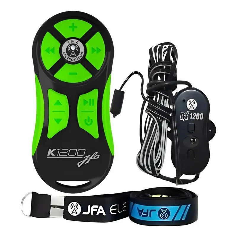 Controle Longa Distancia Jfa K1200 Preto Com Verde - Verde