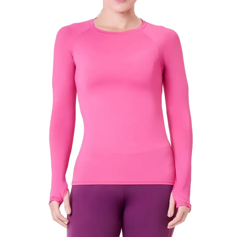 Blusa Authen Keep Cool Needed Manga Longa UV50 Rosa PP
